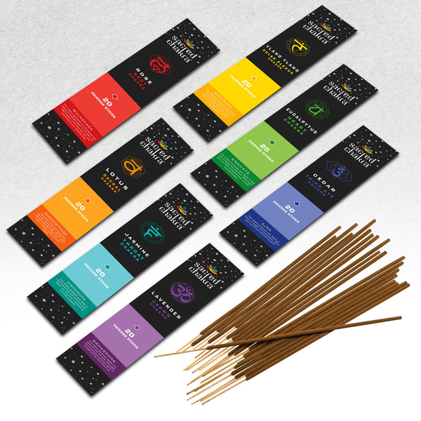 Sacred Chakra Incense Sticks - Align Chakras, Find Harmony