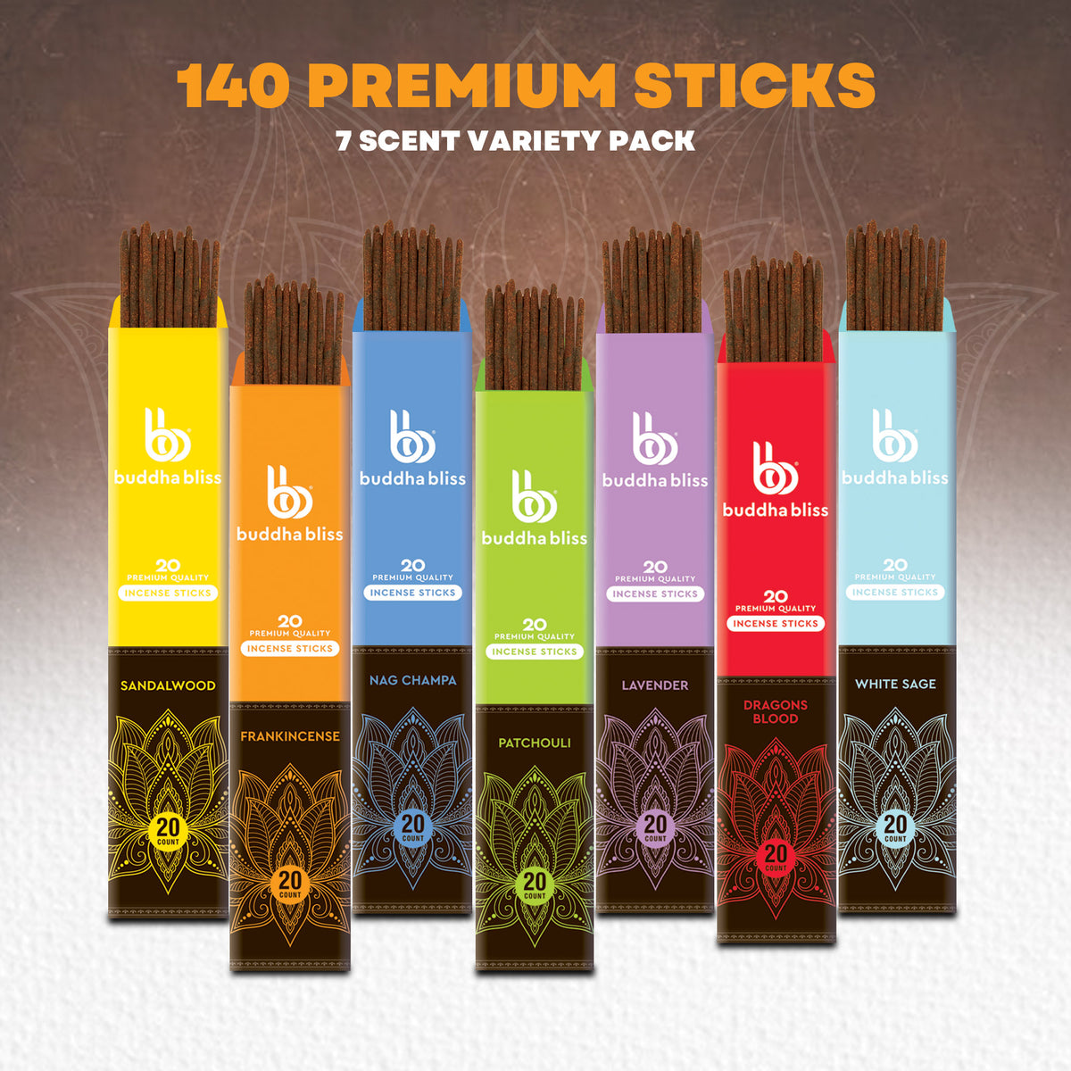 Buddha Bliss World's Most Popular Incense Scents – The Mecka