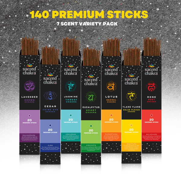 Sacred Chakra Incense Sticks - Align Chakras, Find Harmony