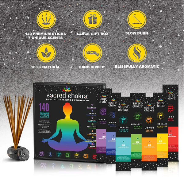 Sacred Chakra Incense Sticks - Align Chakras, Find Harmony