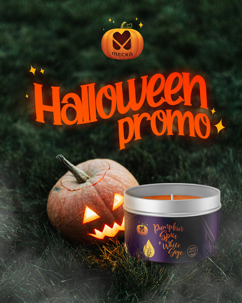 Pumpkin Spice + Sage Candle - 100% Soy Wax, Hand Poured, Organic & Made in the USA