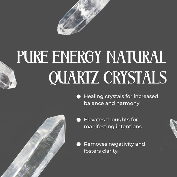 Pure Energy Natural Quartz Crystals